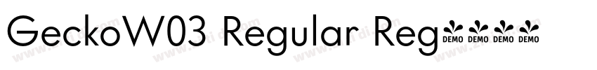 GeckoW03 Regular Reg字体转换